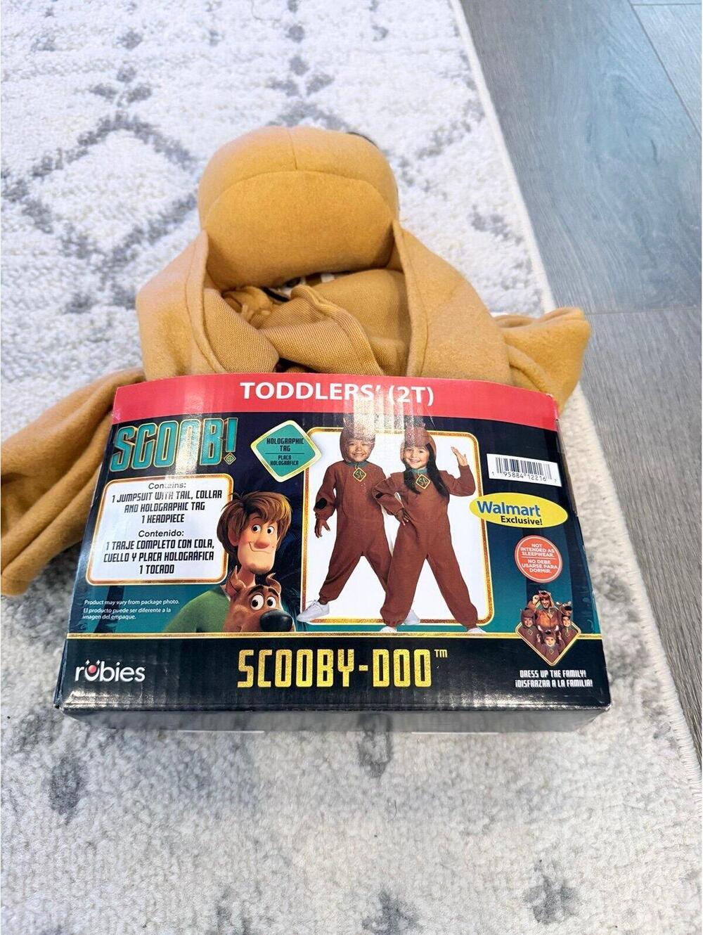New Scooby-Doo Toddler Costume Size 2T by Rubie’s Walmart Exclusive